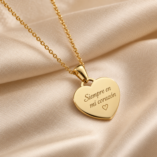 Collar Personalizado Corazon Inmortal