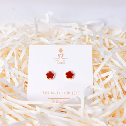 Set Trebol - Rojo - Acero Inoxidable