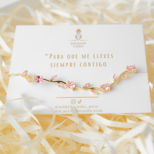 Pulsera Tulipan - Dorado - Acero Inoxidable