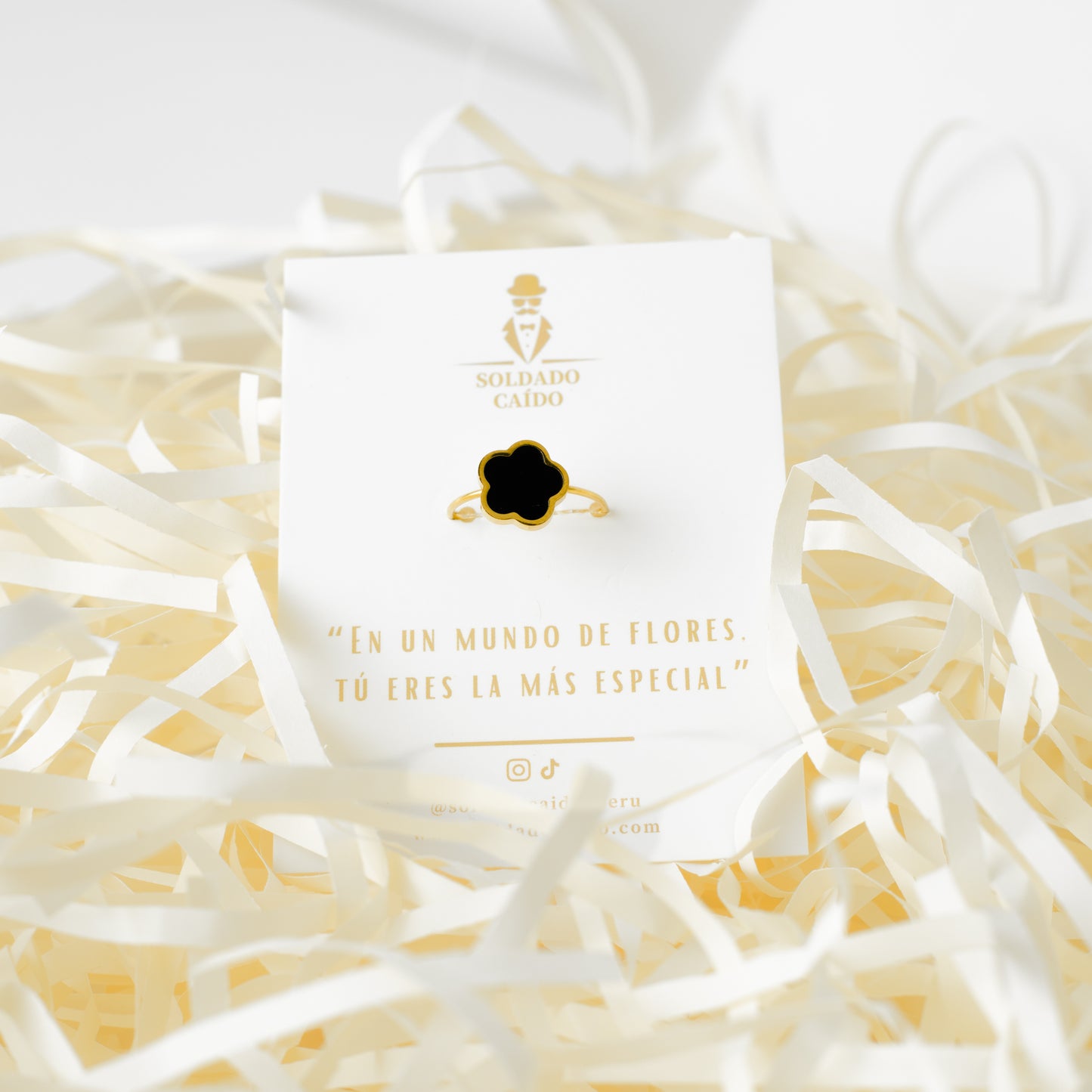 Set Trebol Premium - Acero bañado en Oro